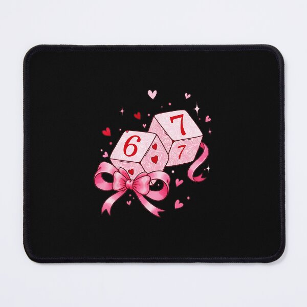 Item preview, Preppy 67 Dice Pink Bow Valentine designed and sold by gladysenglish.