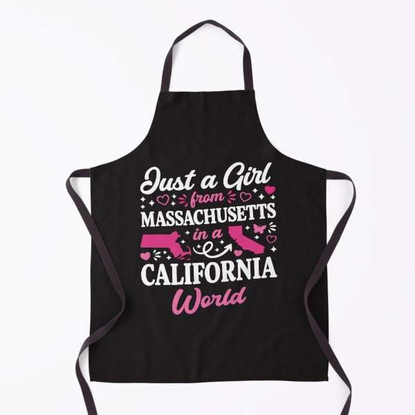 Item preview, Just A Girl From Massachusetts In A California World Cute State Pride Design designed and sold by kiralynstration.