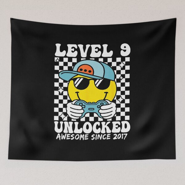 Item preview, Level 9 Unlocked Funny Gamer Birthday  designed and sold by FGTV2021.