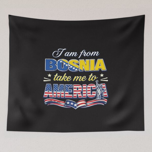 Item preview, I Am From Bosnia Take Me To America Funny Travel Quote Design designed and sold by kiralynstration.