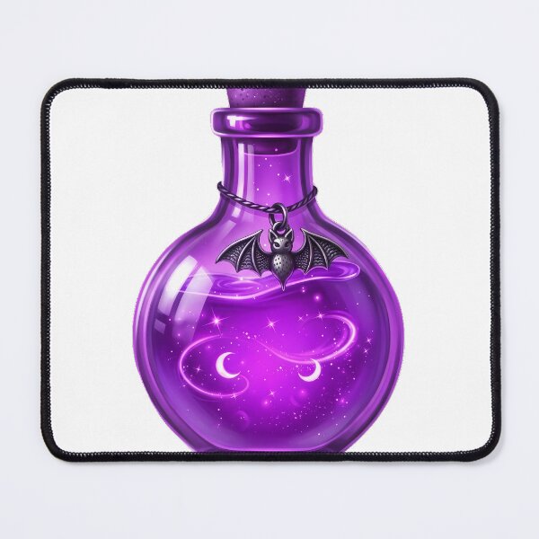 Item preview, Purple Potion Bottle Moon Droplets Bat Charm designed and sold by IllumeInk.