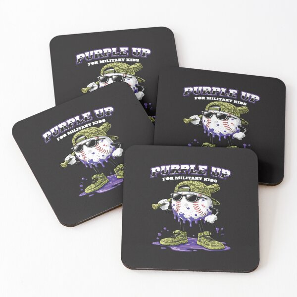Item preview, Purple Up for Military Kids Baseball Support Military Child Design designed and sold by kiralynstration.