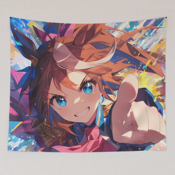 Artikelvorschau, Tokai Teio Uma Musume Pretty Derby Color Splash Action entworfen und verkauft von PMartistStudio.