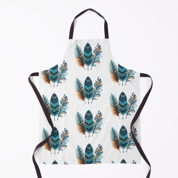 Artikelvorschau, Boho-Feder-Trio – Farbenfrohe Illustration im Tribal-Stil entworfen und verkauft von myforestfog.