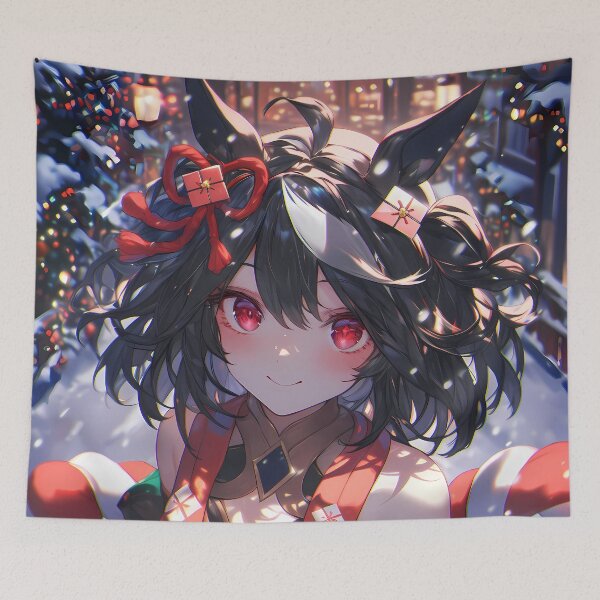 Item preview, Kitasan Black Uma Musume Pretty Derby Winter Snow Festival Night designed and sold by PMartistStudio.