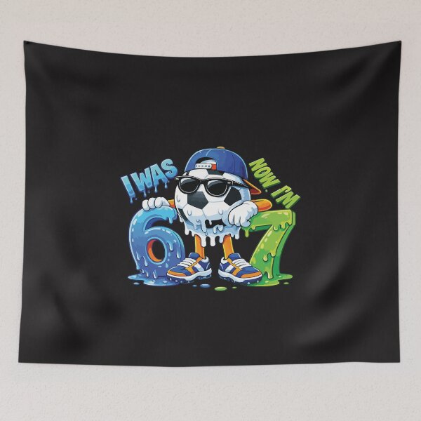 Item preview, I Was 6 Now I'm 7 Soccer Ball Drip Funny 7th Birthday Boy Design designed and sold by kiralynstration.