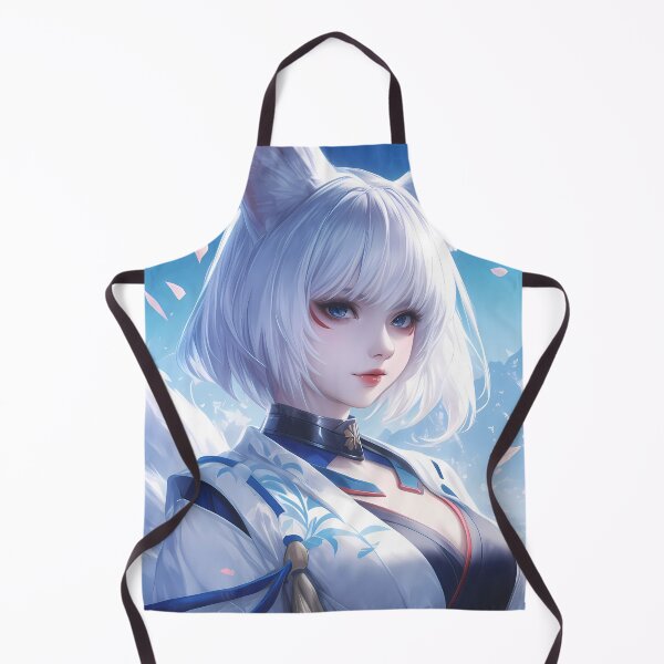 Item preview, Kaga Azur Lane Fox Ears Blue Sky Petals Kimono Serenity designed and sold by PMartistStudio.
