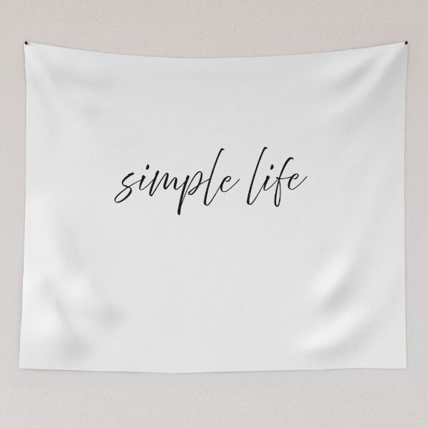 Item preview, Simple Life Minimal Handwritten Typography Quote Aesthetic Script Design designed and sold by onubi.