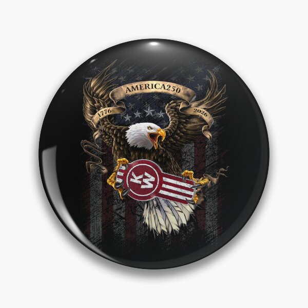 Item preview, America 250 Years Kenworth Trucker Eagle Flag 1776 - 2026 designed and sold by MillieRhodes.