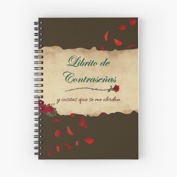 Item preview, Librito de contraseñas y cositas que se me olvidan - notebook designed and sold by Thesafeside.