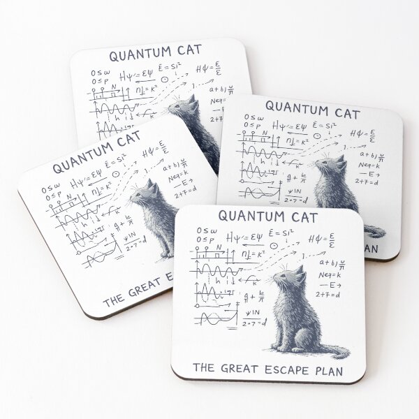 Item preview, Quantum Cat – Funny Physics Cat Nerd Design designed and sold by myforestfog.