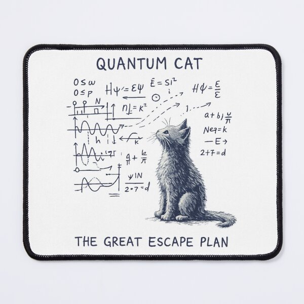 Item preview, Quantum Cat – Funny Physics Cat Nerd Design designed and sold by myforestfog.
