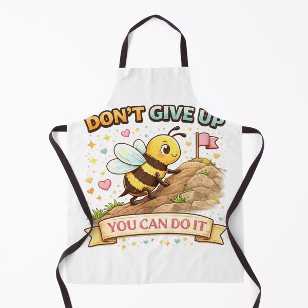 Item preview, Cute Motivational Bee Sticker – “Don’t Give Up, You Can Do It” Inspirational Quote Design for Positivity & Self Love designed and sold by SilenceInNature.
