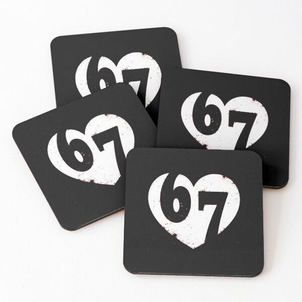 Item preview, 67 Heart Minimal Number  designed and sold by gladysenglish.
