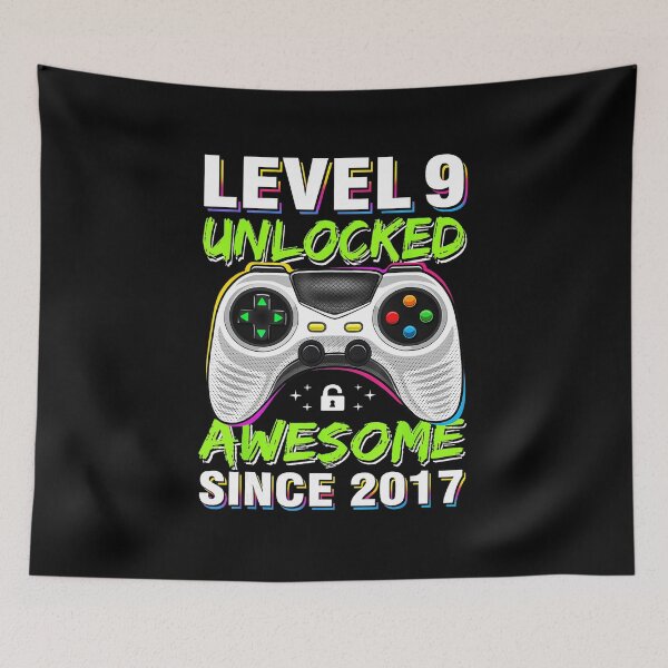 Item preview, Level 9 Unlocked Awesome Since 2017 Gamer designed and sold by FGTV2021.