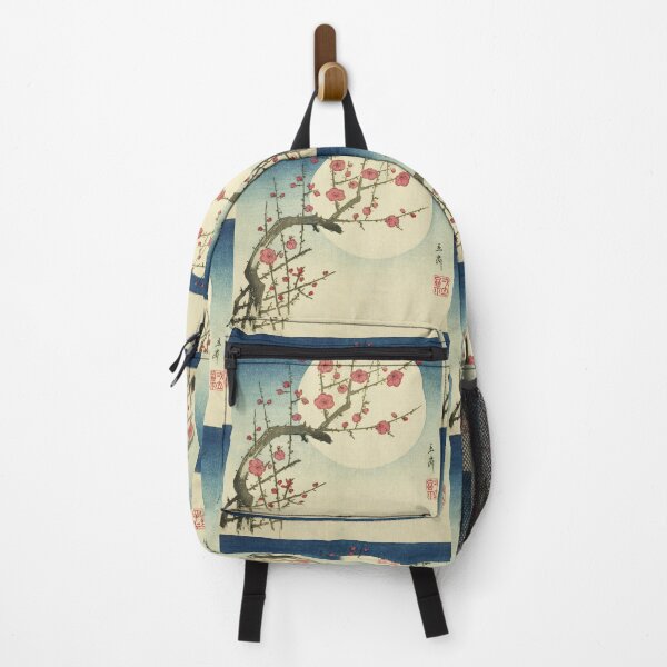 Item preview, Edo Moon Red Plum Ukiyo-e Floral Zen designed and sold by SakuraMarket26.