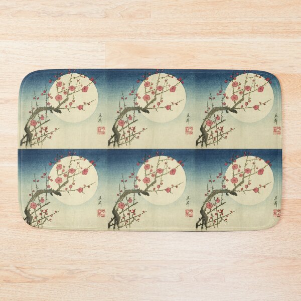 Item preview, Edo Moon Red Plum Ukiyo-e Floral Zen designed and sold by SakuraMarket26.