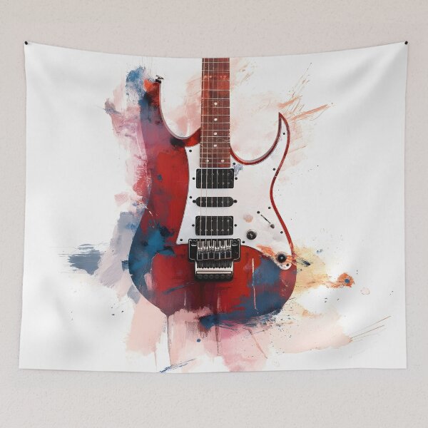 Item preview, a colorful electric guitar painting designed and sold by gut2000.