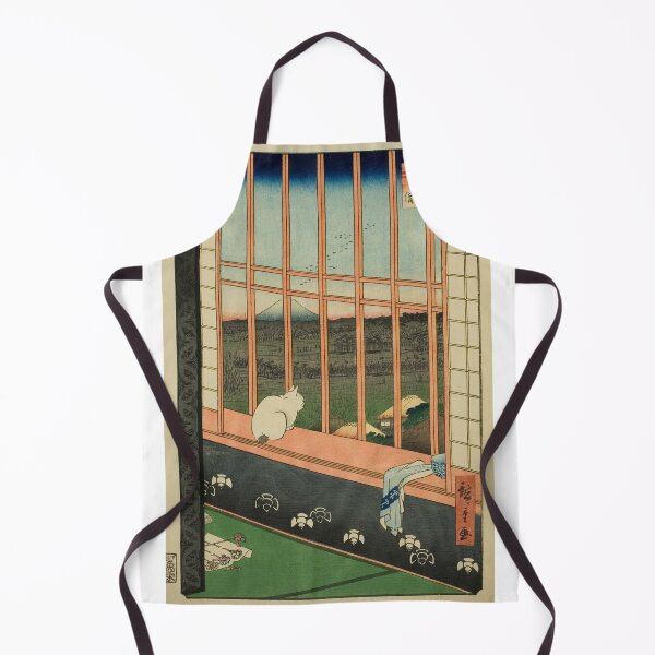 Item preview, Vintage Ukiyo-e Cat Window Asakusa Fuji Art designed and sold by SakuraMarket26.