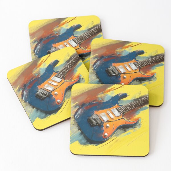 Item preview, a colorful electric guitar painting designed and sold by gut2000.