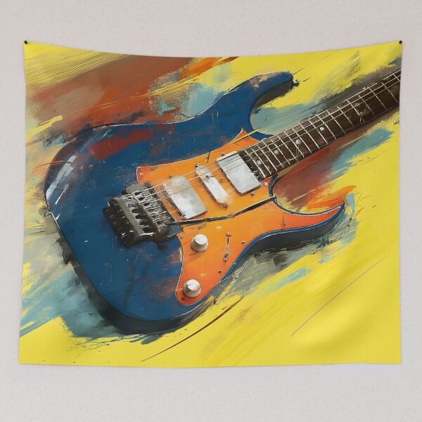 Item preview, a colorful electric guitar painting designed and sold by gut2000.