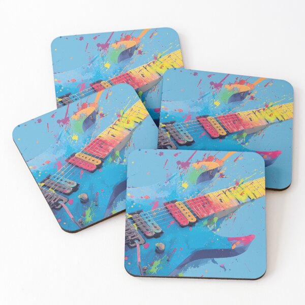 Item preview, a colorful electric guitar painting designed and sold by gut2000.
