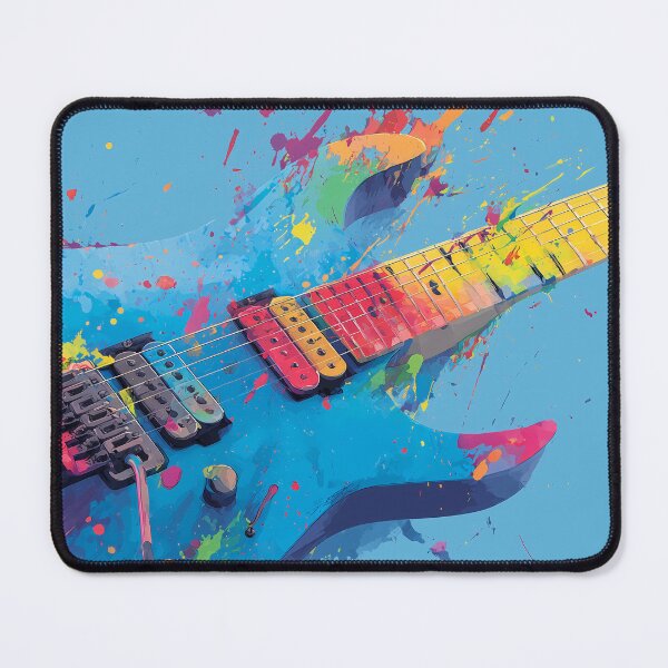 Item preview, a colorful electric guitar painting designed and sold by gut2000.