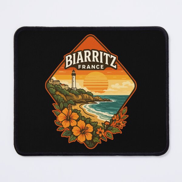 Item preview, Biarritz France Retro Vintage Travel designed and sold by TomFrontierArt.