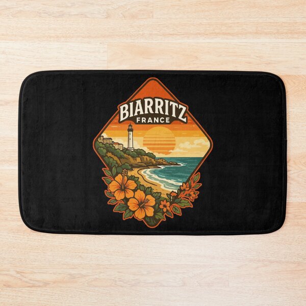 Item preview, Biarritz France Retro Vintage Travel designed and sold by TomFrontierArt.