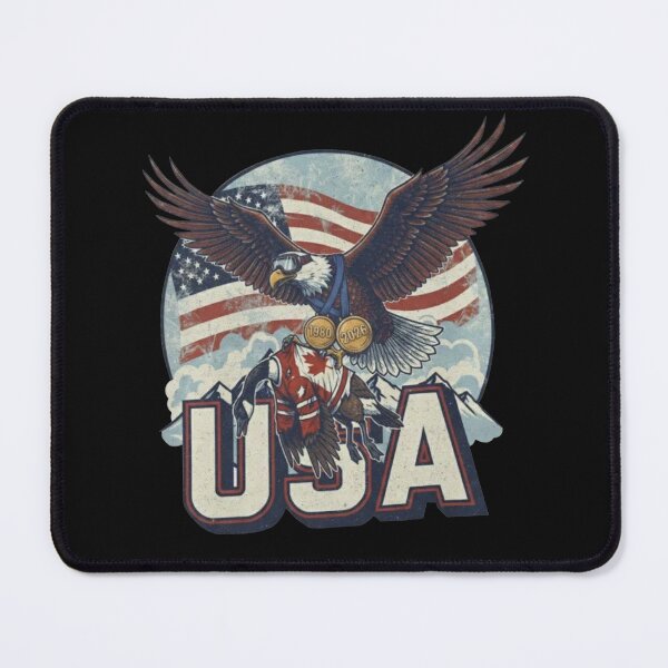 Item preview, USA Hockey Eagle vs Canada Goose 1980 & 2026 Victory designed and sold by MillieRhodes.