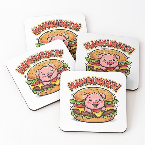 Item preview, Hamburger Piggy Burger designed and sold by cjbizmedia.