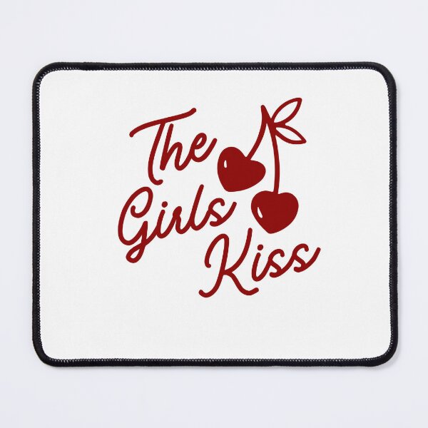 Item preview, The Girls Kiss Cherry Heart Retro Typography designed and sold by Thitinan05.