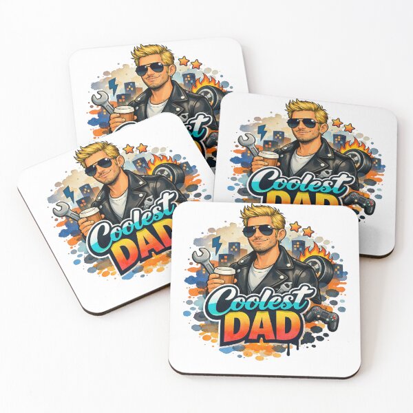 Item preview,  Urban Coolest Dad Blonde hair Mechanic Gamer Coffee Street Art designed and sold by VISO-art.