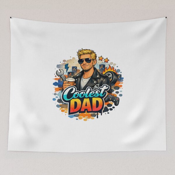 Item preview,  Urban Coolest Dad Blonde hair Mechanic Gamer Coffee Street Art designed and sold by VISO-art.