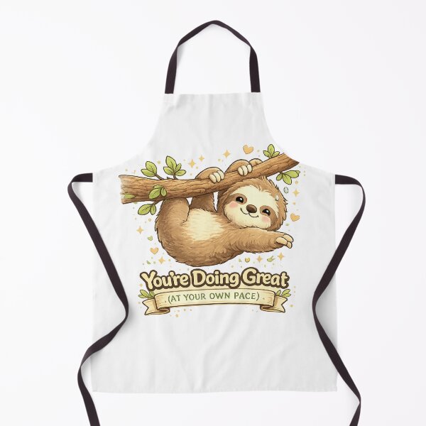 Item preview, Cute Sloth Motivation Sticker – “You’re Doing Great (At Your Own Pace)” Inspirational Mental Health & Self Care Design designed and sold by SilenceInNature.