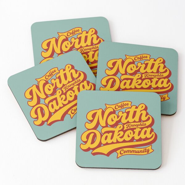 Item preview, North Dakota Retro Fat Script Coffee Knoephla Community Vintage designed and sold by Cozy-Old-Pub.