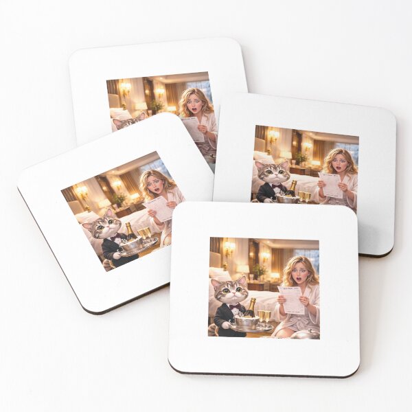 Item preview, Luxury Room Service Cat Funny Rich Life Art designed and sold by LovelyCatGalaxy.