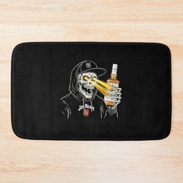 Item preview, Jim Beam Skull Hoodie - Badass Whiskey Skeleton designed and sold by MillieRhodes.
