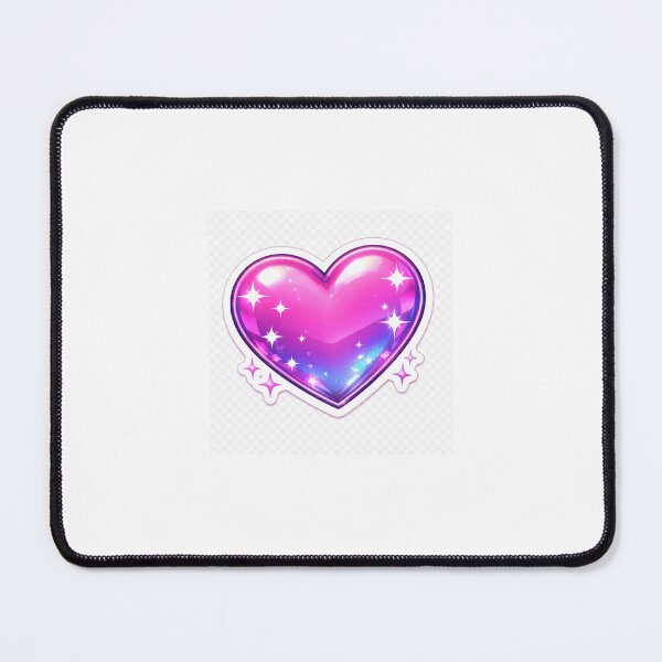 Item preview, ? Cute Y2K Holographic Heart Aesthetic Sticker | Neon Pink Purple Chrome Sparkle designed and sold by NexArtify.