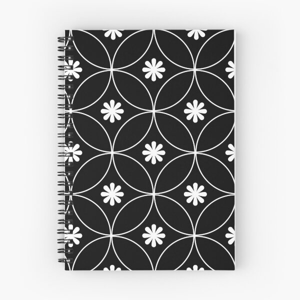 Item preview, Minimalist Black and White Floral Geometric Pattern designed and sold by Thitinan05.