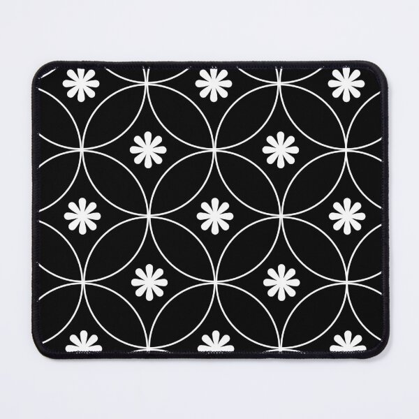 Artikelvorschau, Minimalistisches schwarz-weißes florales geometrisches Muster entworfen und verkauft von Thitinan05.