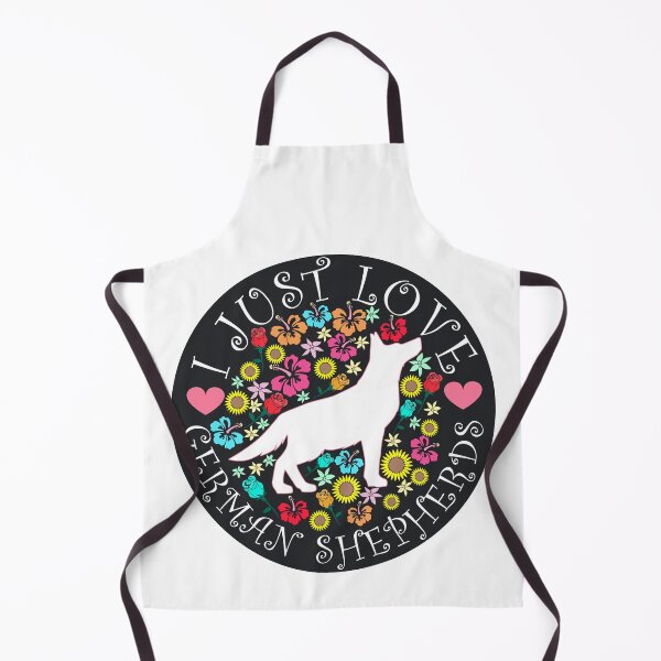 Item preview, I Just Love German Shepherds Dog and Floral Design designed and sold by Jaudaux Designs.