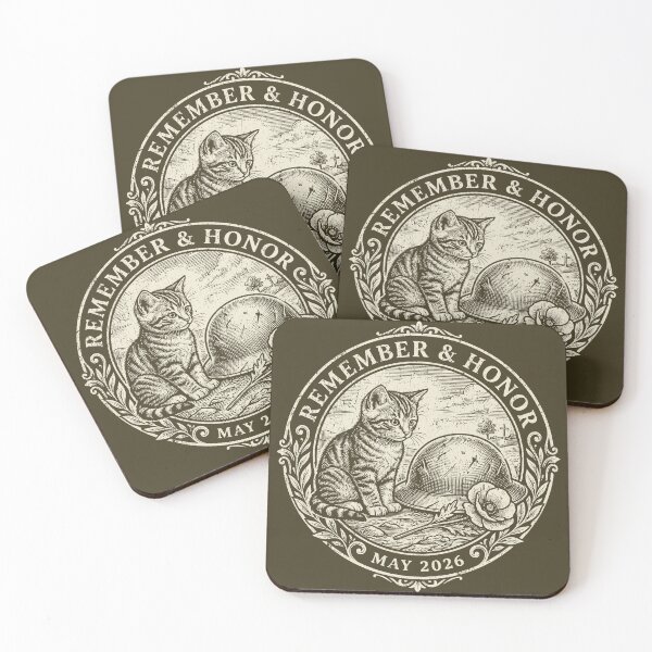 Item preview, Memorial Day Cat Remember Honor 2026 designed and sold by FlashCraft Design.