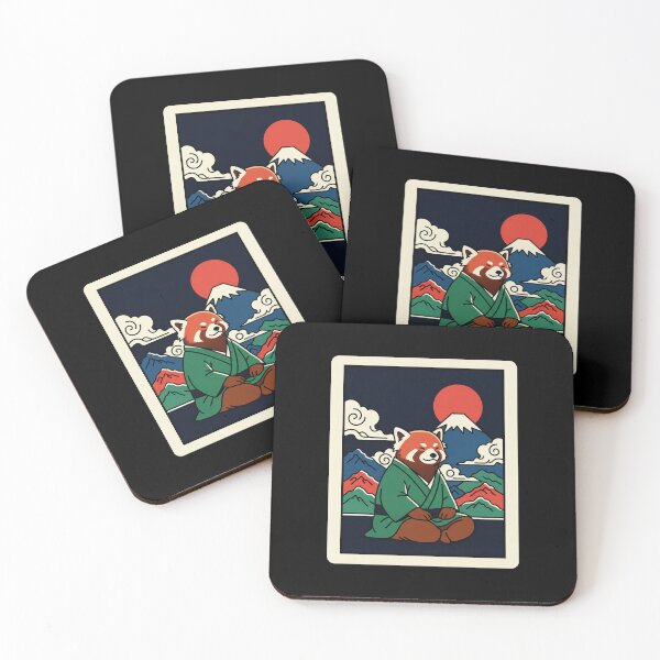 Item preview, Red Panda in Kimono Japanese Style Illustration designed and sold by JordynLadukeg65.