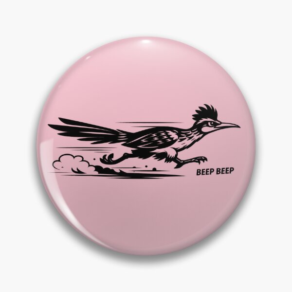 Item preview, Beep Beep Roadrunner Black and White Illustration designed and sold by mofu-studio.