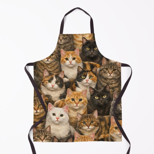 Item preview, Cute Cat Faces Pattern - Colorful Kitty Collage designed and sold by myforestfog.
