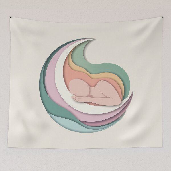 Item preview, Soft Moon Rest Calming Sleep Wall Art designed and sold by TrendMorphic.