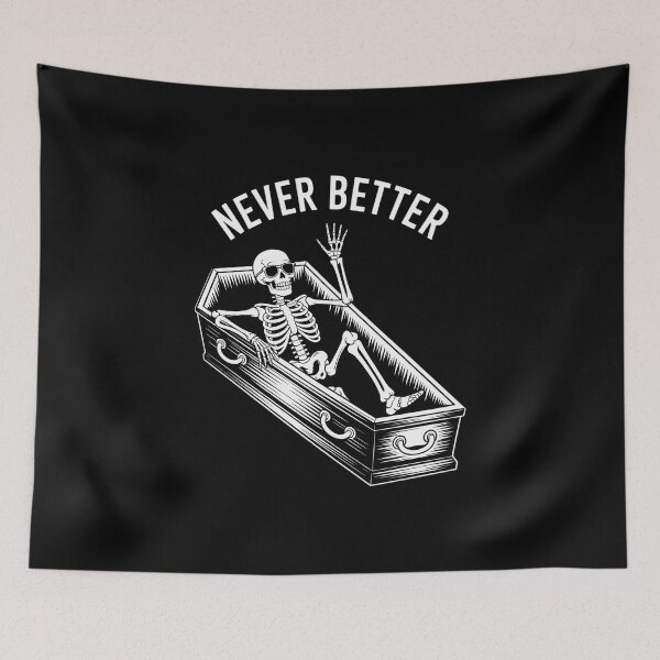 Item preview, Funny Skeleton Positive Joke designed and sold by consfafaperi.