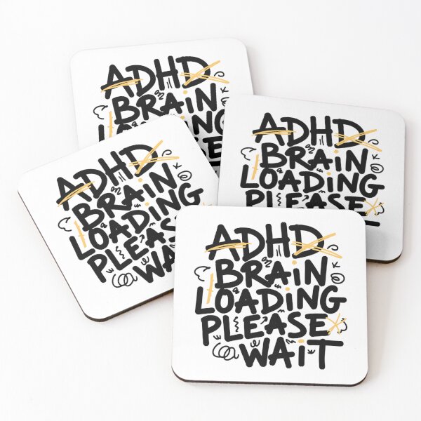 Item preview, ADHD Brain Loading Please Wait Funny Neurodivergent designed and sold by IslandTyped.