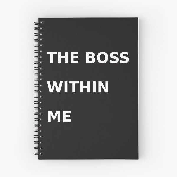 Item preview, The Boss Within Me – Bold Motivation Quote designed and sold by IrynaLineArt.